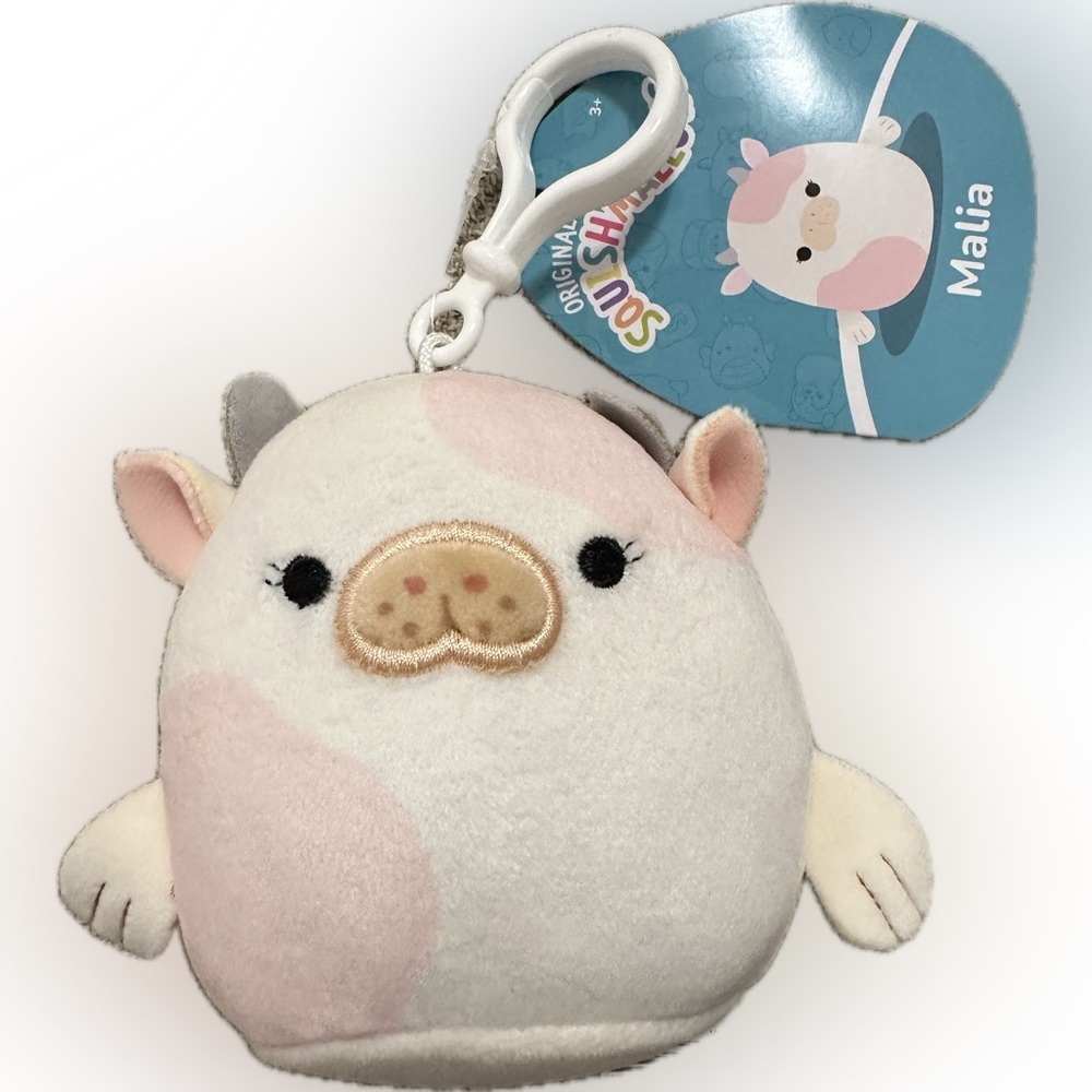 Nwt Malia the Sea Cow clip 3” Squishmallows